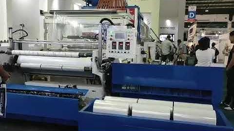 XHD 1500mm fully automatic paper core loading &uploading stretch film machine in Propak Africa 2019