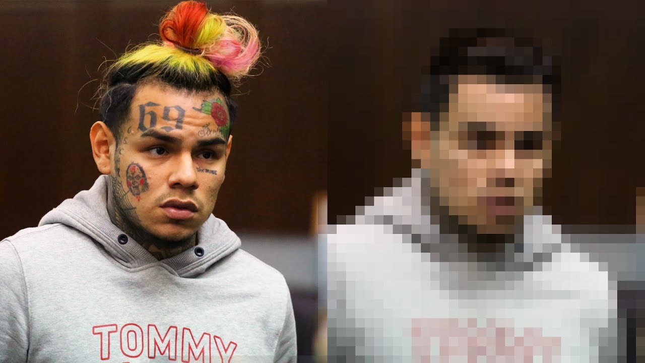 6ix9ine Photoshop Makeover Removing Tattoos Long Hair
