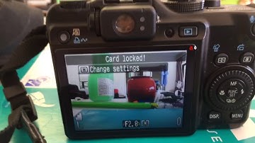 how to fix the memory card locked problem on a camera