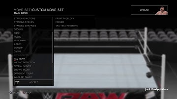 Konnor WWE 2K17 updated move-set