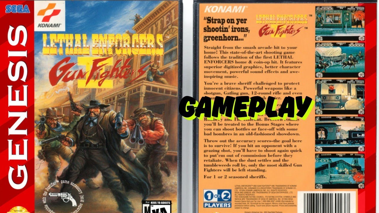 Lethal Enforcers 2 (Gun Fights) (1994) | Sega Genesis | Gameplay