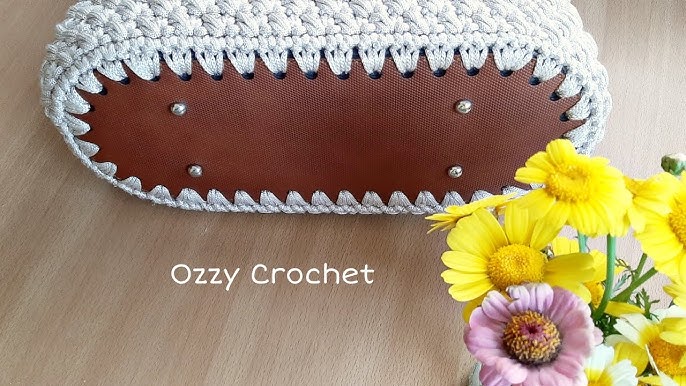 How to Add Leather Handles to a Crochet Bag » Make & Do Crew