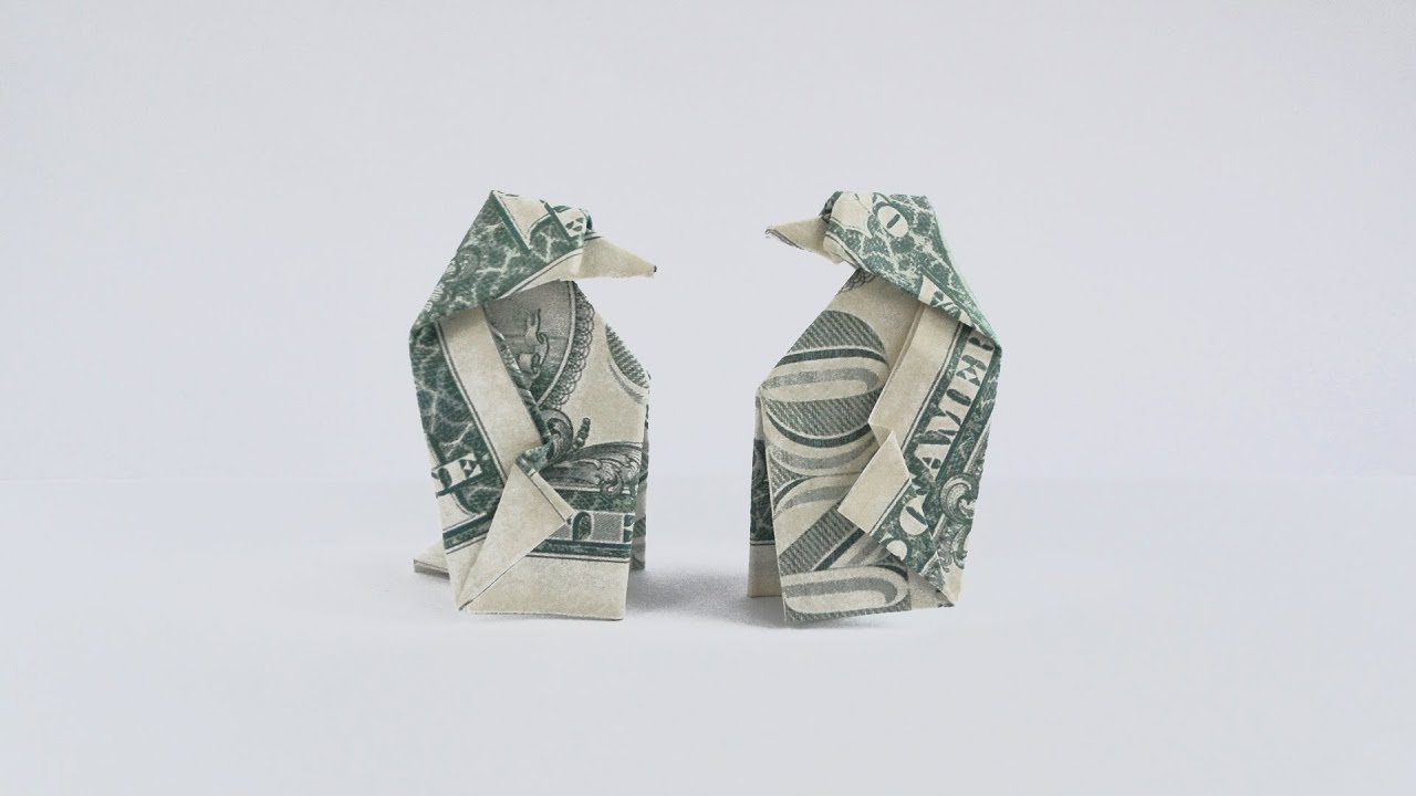 Great MONEY PENGUIN | Animal Dollar Origami | Tutorial DIY by NProkuda