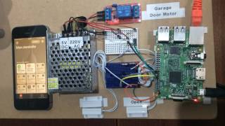 raspberry pi automatic lock door garage opener apple homebridge