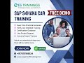 SAP S/4HANA CAR Training!#expertsofttraining
