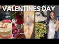 Valentines day weekend vlog  prep dinner new tattoo and more