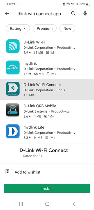 dlink wifi connect app