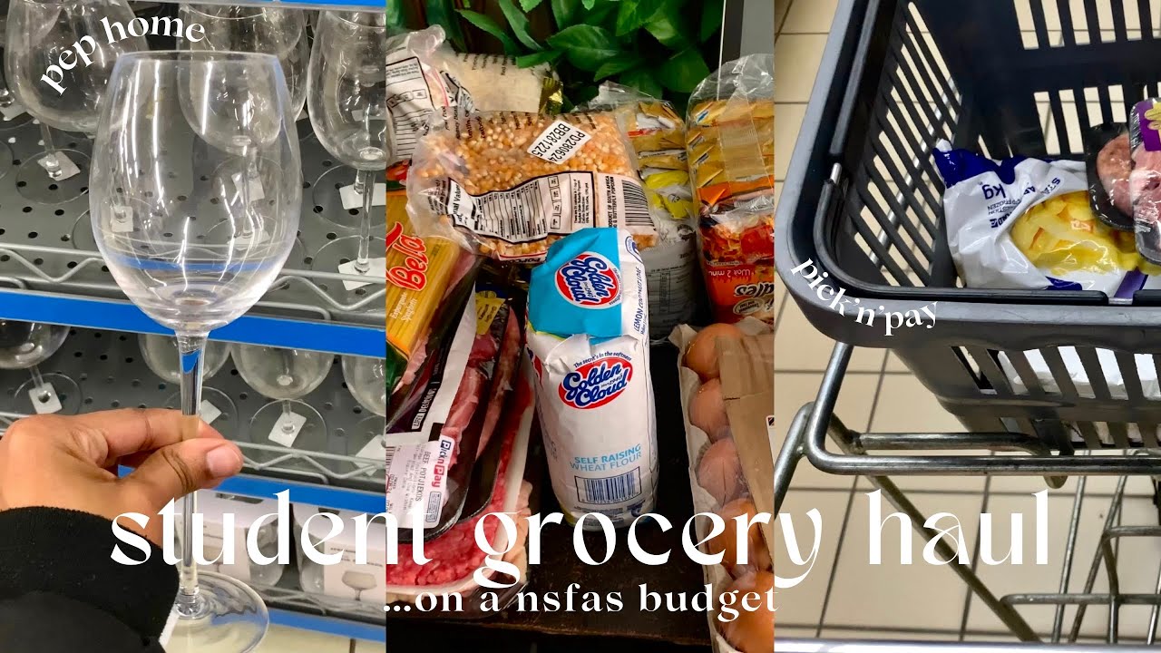 R500 grocery haul on a *nsfas student budget* | what R500 gets you in johannesburg cbd | sa youtuber