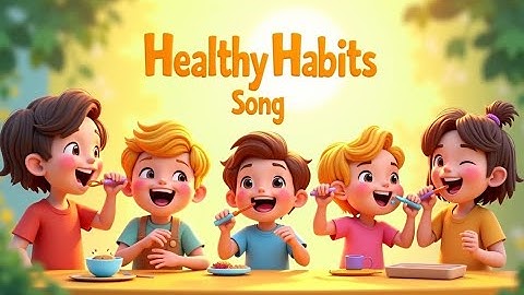 Healthy Habits Song 🌟 | Fun Morning Routine for Kids | Brush, Eat, Play & Sleep!