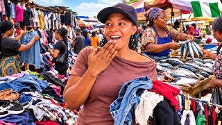 I Explored Nyanya Market | Thrift Clothes and Shoes Everywhere