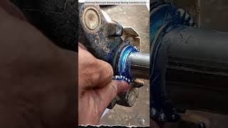 Mastering Motorcycle Steering Head Bearing Installation Easily  #shortvideo #mechanic