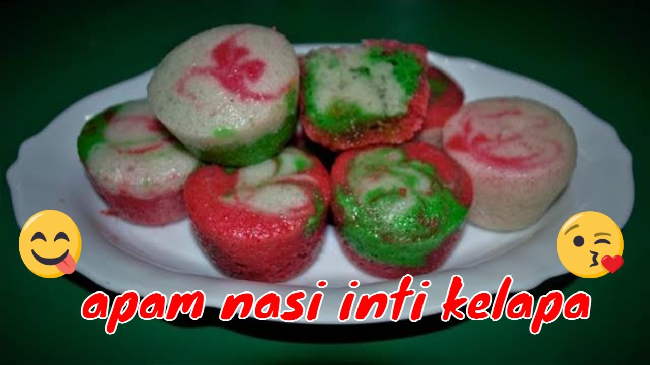 apam nasi inti kelapa - YouTube