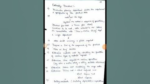 ME 309, Estimating procedure and Costing by Sonam Jangid