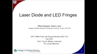 OPTI 380A Lane Ghaemi Final Lab Video Report
