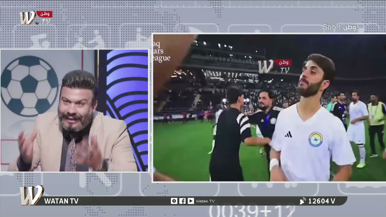 علاء كاطع: عجيب حب جماهير الزوراء والنادي زعيم البطولات بالعراق ومن حقه المطالبة بالبطولات#وطنSport