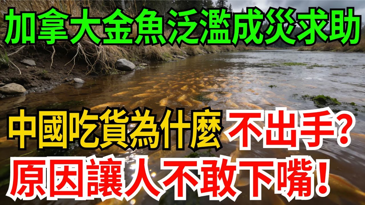 加拿大金魚泛濫成災急求幫助，中國吃貨為什麼不出手？致命原因讓人不敢下嘴！【觀勢經緯】#科普#世界之最 #出類拔萃 #top10#加拿大金魚入侵 #生態災難 #放生變殺生 #入侵物種 #食品安全警示