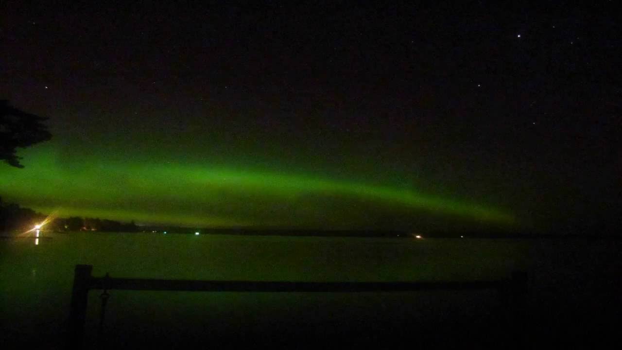 Northern Lights Oct 3 2016 Upper Peninsula YouTube