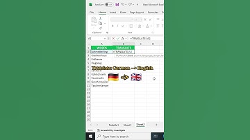 How to Translate Words in Excel | Easy and Fast #excel #exceltips #shorts #translate