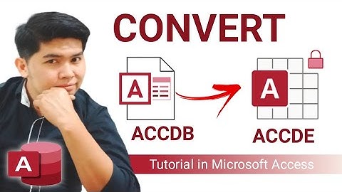 How to Convert ACCDB to ACCDE format in Ms Access.