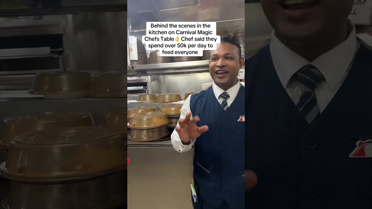 The kitchen on Carnival Magic! $500k for a 6 day cruise to feed everyone! #carnivalcruise #carnival