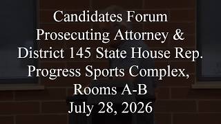 2026 Ste. Genevieve (Mo) Candidates Forum - Prosecuting Attorney & District 145 State Representative
