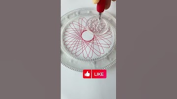 ⭕What does this pattern resemble?🤔 Design Ruler Small ruler, big wisdom  #spirograph #art#relaxing