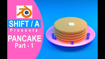Pancake | Part1 | complete beginner |Tutorial | blender 2.9 | 3D Modeling Process | BLENDER low poly