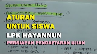 PROSES PERSIAPAN PENDAFTARAN UJIAN EPS TOPIK 2024 SISWA HAYANNUN