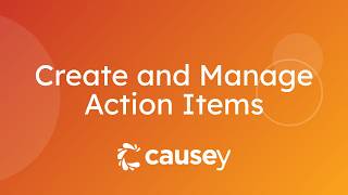 Create and Manage Action Items