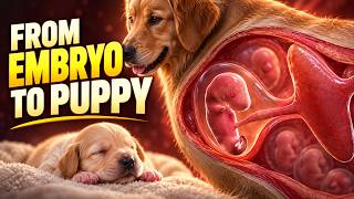 From a tiny beginning to a newborn puppy 🐶 Watch a dog’s pregnancy unfold!