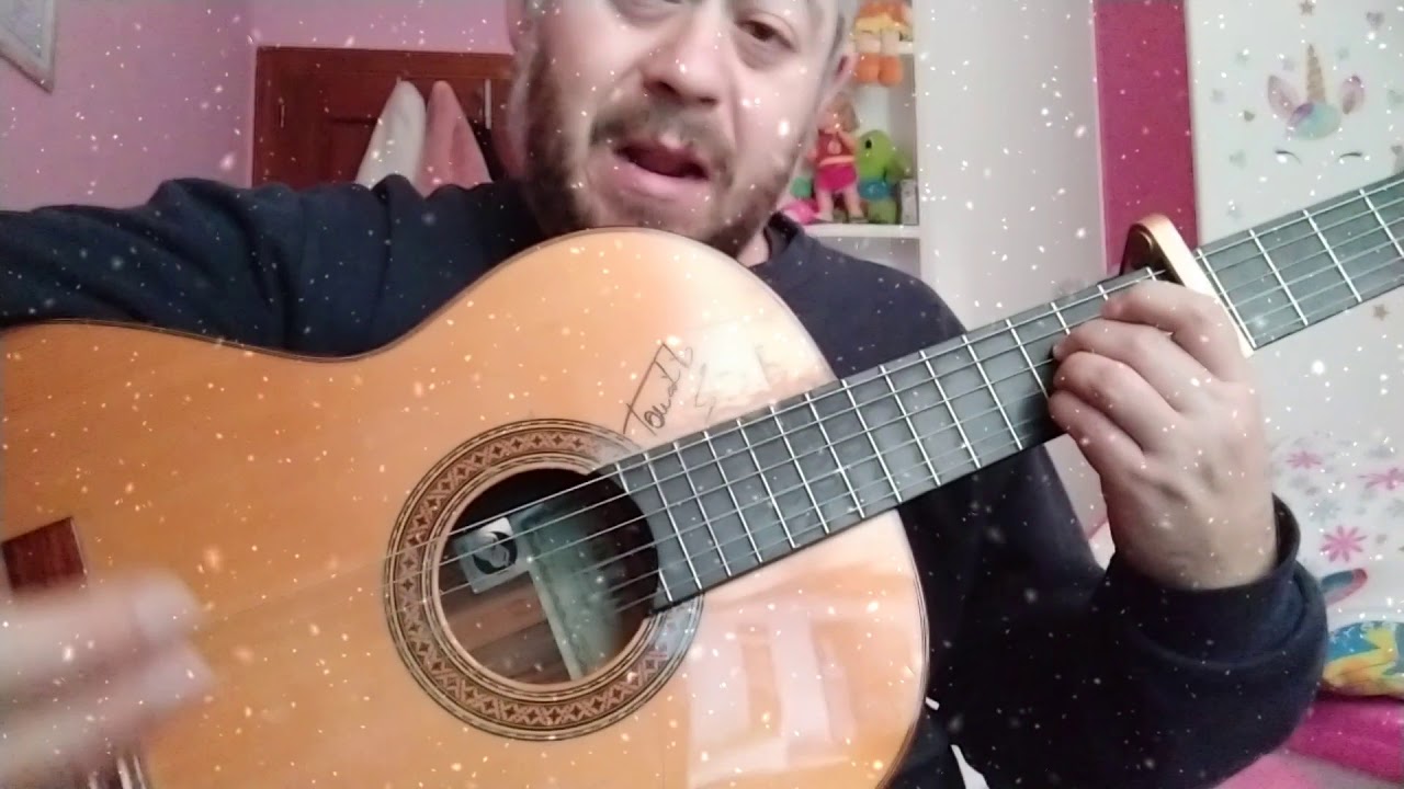 Carita divina tutorial guitarra explico punteo de inicio