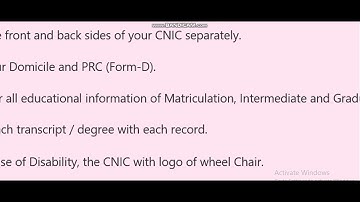 Calling Letter Required Documents for STS JEST PST, FBR, FIA And overall Test