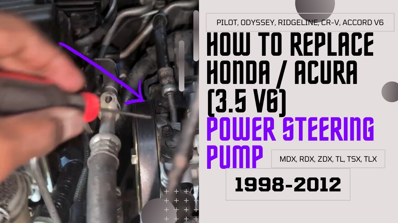 Honda Power Steering Pump Removal