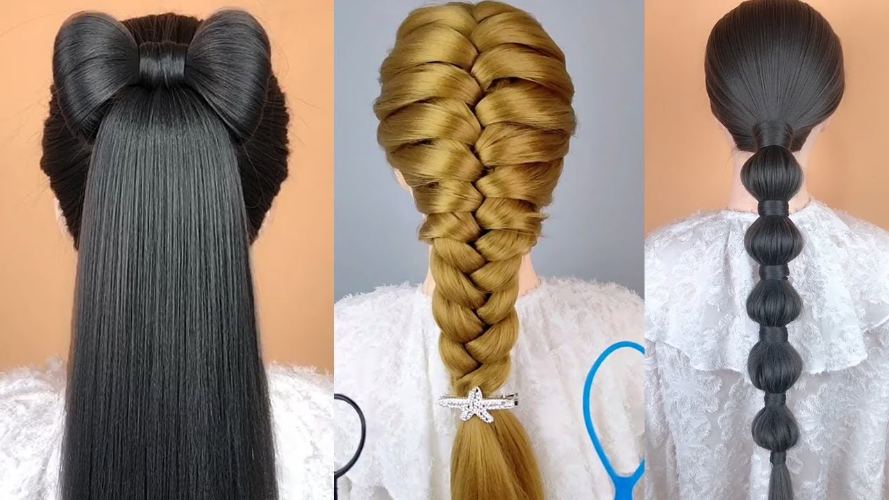 lam toc dep Update New 10 Cách Làm Tóc Đẹp Đơn Giản 2021 💗 Most Cute Hairstyles For Long Hair ❀ Hairstyle Girl Short Hair