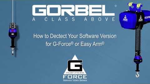 How to Detect Your Software Version for G Force® or Easy Arm® Q/iQ