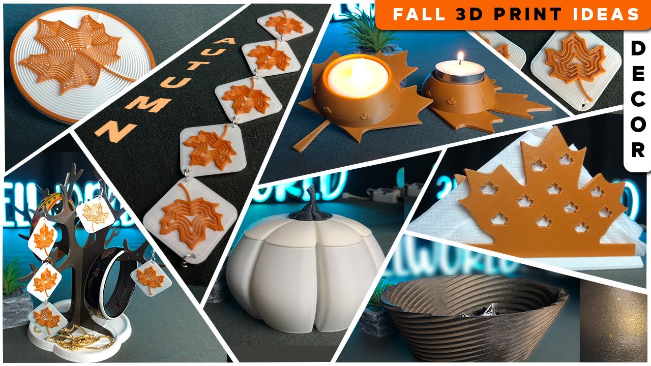 Autumn Decoration, eSUN and 3D printing is a perfect match ~