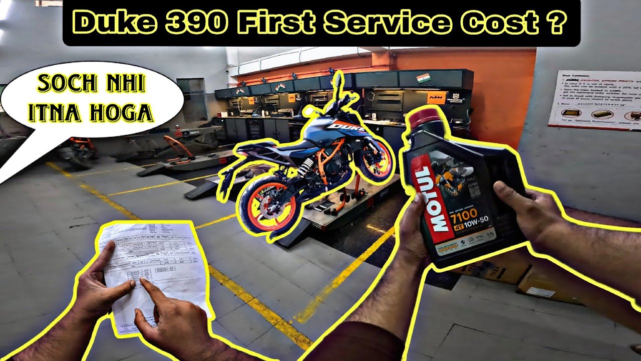 Duke 390 First Service Cost 😱 KTM Duke 390 3 Generation First Service
