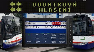 Dodatková hlášení | Dopravní podnik města Olomouce | JKZ MPC 211