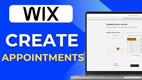 How To Create Appointments On Your Wix Site I Wix Bookings