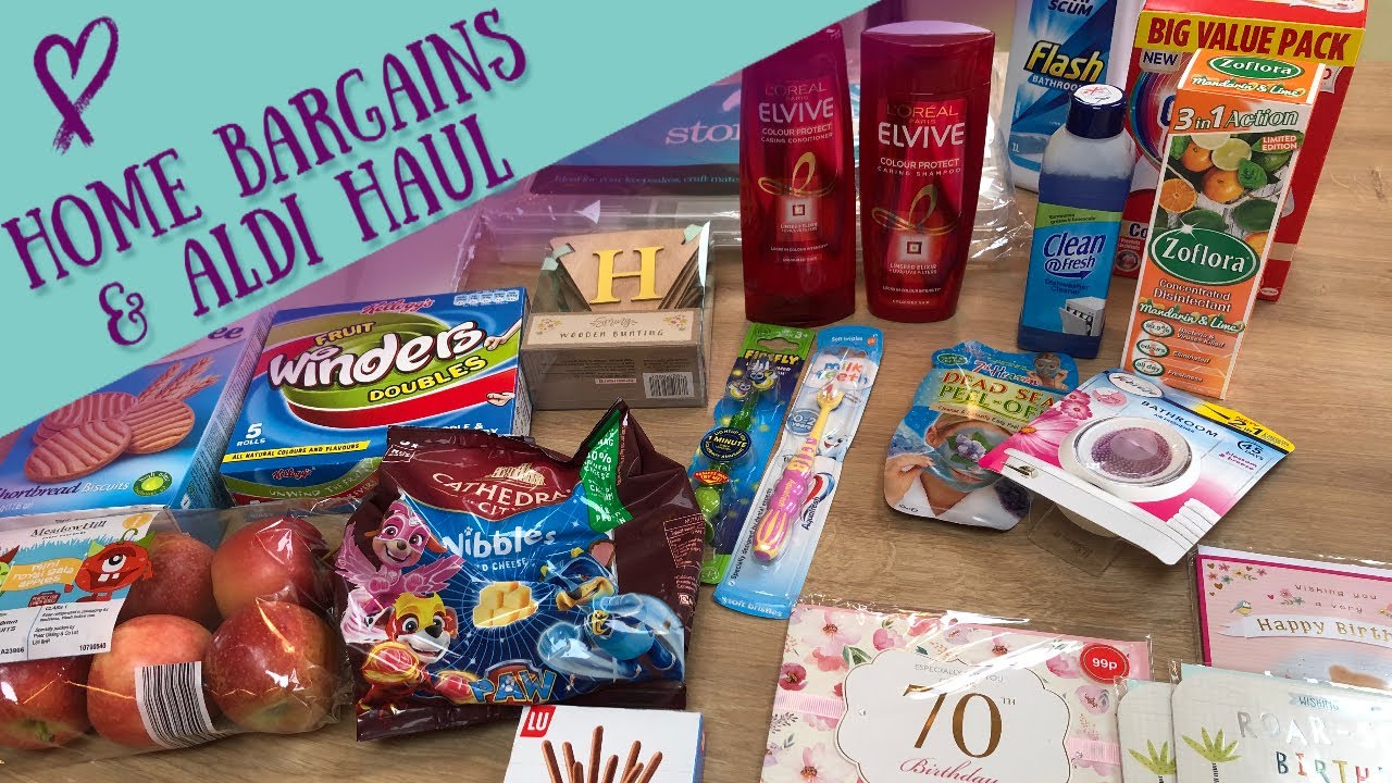 HOME BARGAINS AND ALDI HAUL ALDI HAUL HOME BARGAINS HAUL UK HAUL