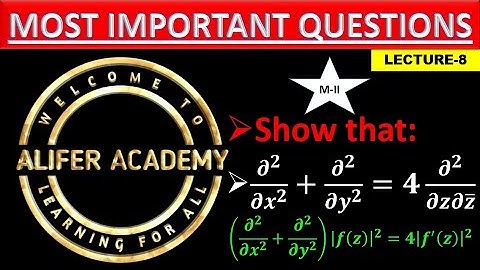 ||8||. ||Complex Analysis|| Analytic Function.