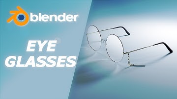 How to make a simple eyeglasses in blender