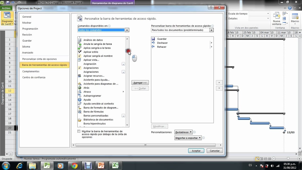 MS PROJECT 2010 - 2 TUTORIAL EN ESPAÑOL - YouTube