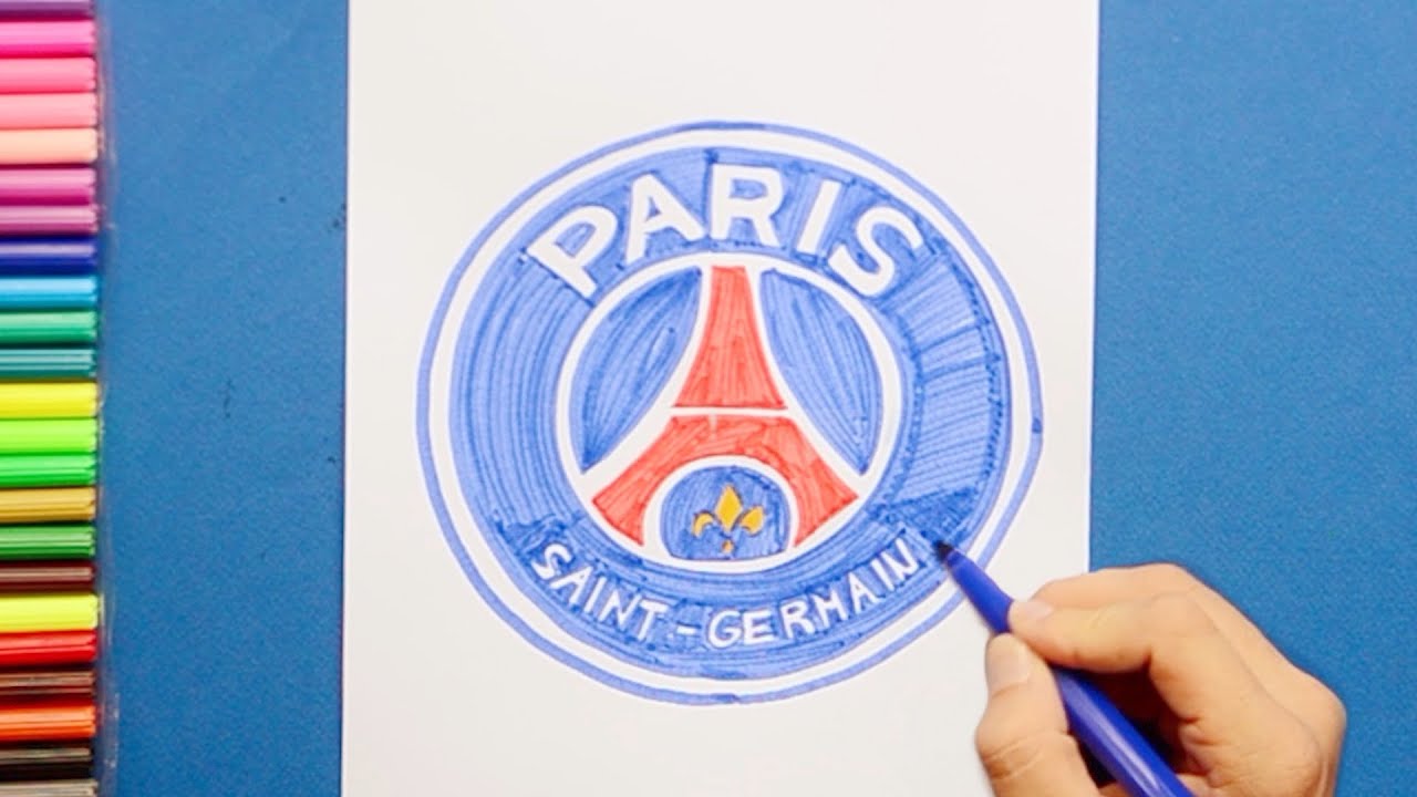 How to draw Paris Saint Germain F. C. Logo 