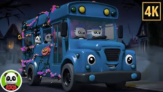 Halloween Wheels on the Bus Vehicle Song &amp; Rhyme for Kids