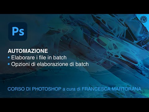 Video: Come posso convertire in batch i file in Photoshop?