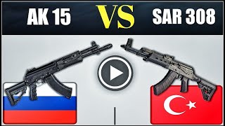 Turkish SAR-308 VS Russian AK-15 Assault Rifle | Infantry Rifle Resimi