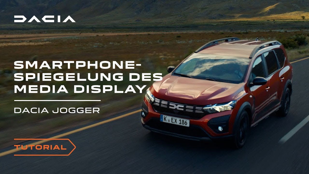 Der neue Dacia Jogger 2023: So verwendest du die Smartphone-Integration des  Media Display 