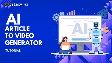 Turn ANY Article into a Viral Video?! AI Article to Video Generator on Galaxy.ai (Tutorial)
