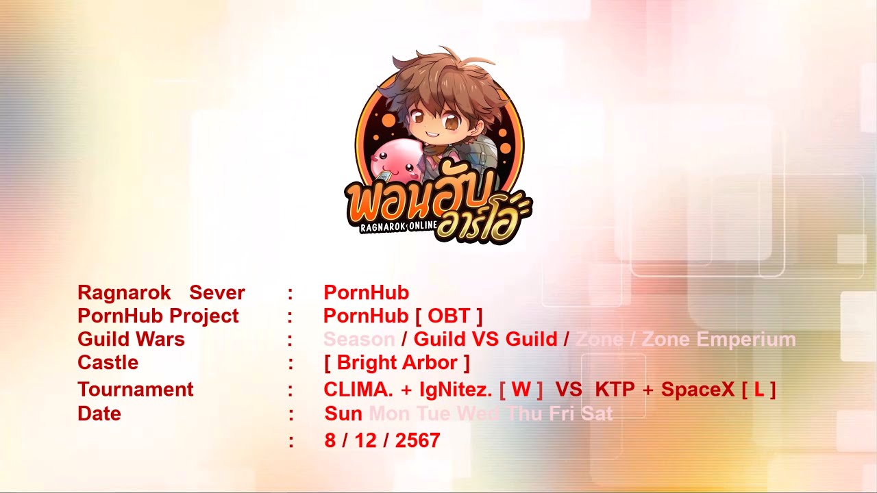 PornHub-RO Project [OBT] CLIMA. + IgNitez. VS KTP +SpaceX / Bright ...